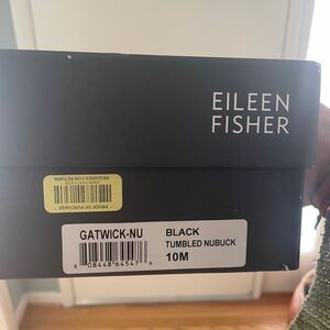Eileen Fisher Black Nubuck Footwear